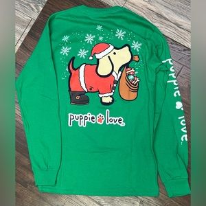 PUPPY LOVE Christmas Pup Long Sleeve Shirt